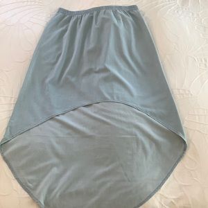 High Low Denim Style Skirt